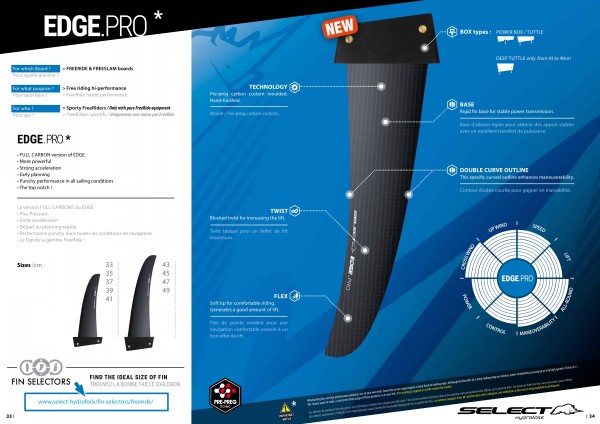 SELECT EDGE PRO CARBON FREE SLAM  WINDSURFING